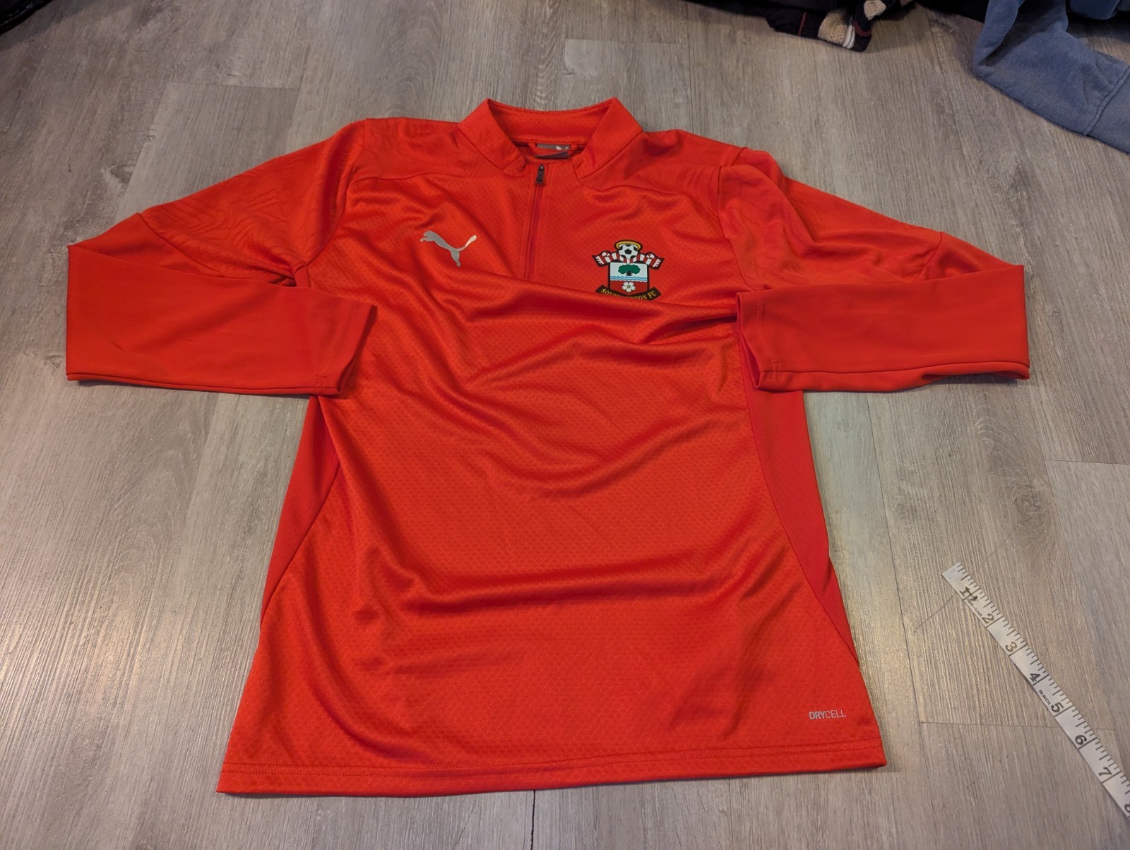 Puma Southampton FC Soccer Futbol Quarter Zip Dry Cell Jacket Mens Small