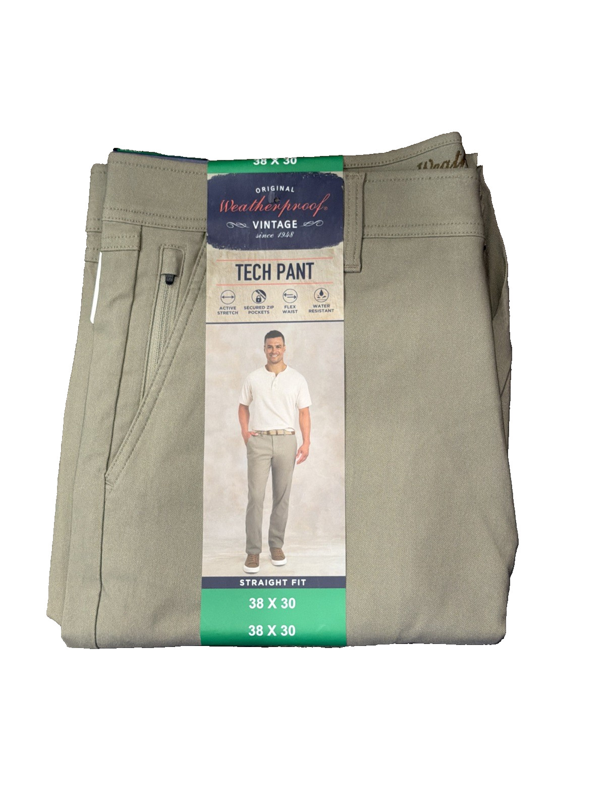 NWT Weatherproof Vintage Men’s Tech Pant 38X30 NWT Weatherproof Vintage Men’s Tech Pant 38X30