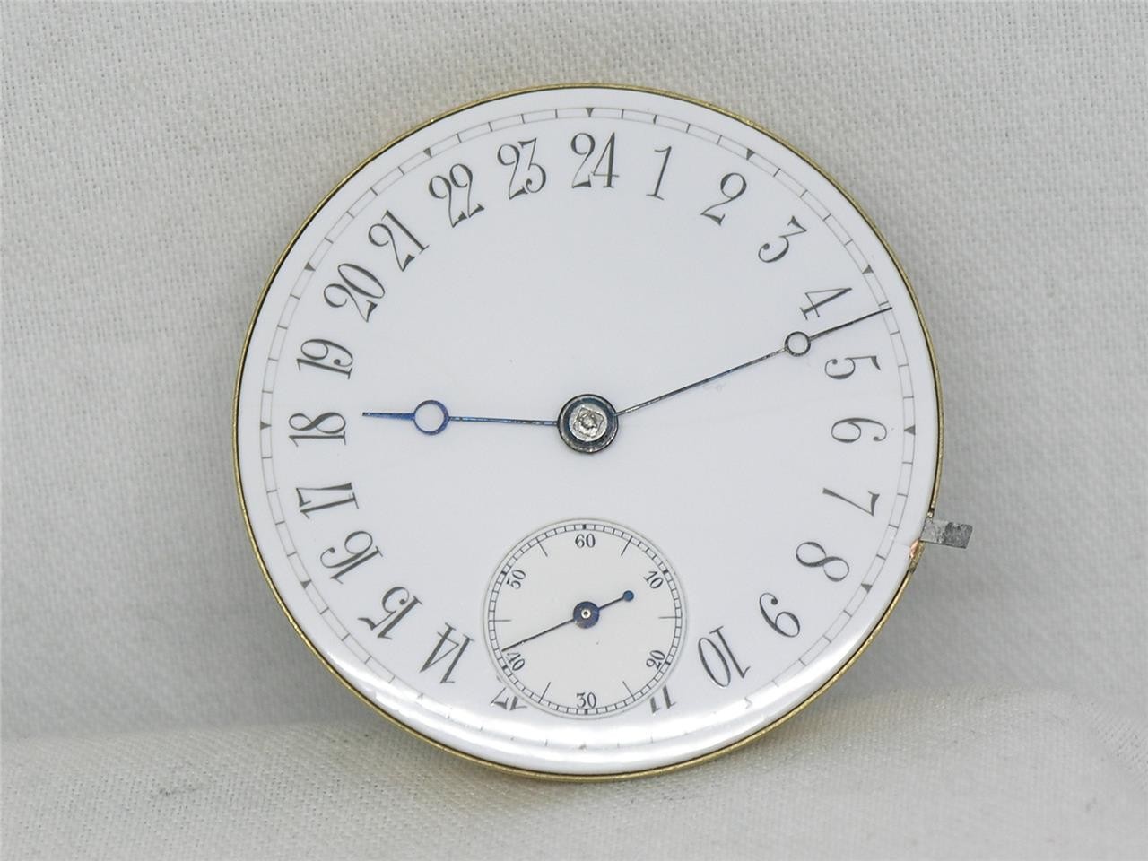 RARE 24 HR DIAL 18S ELGIN NATIONAL B.W. RAYMOND GR. 69 KEYWIND POCKETWATCH MOV\'T