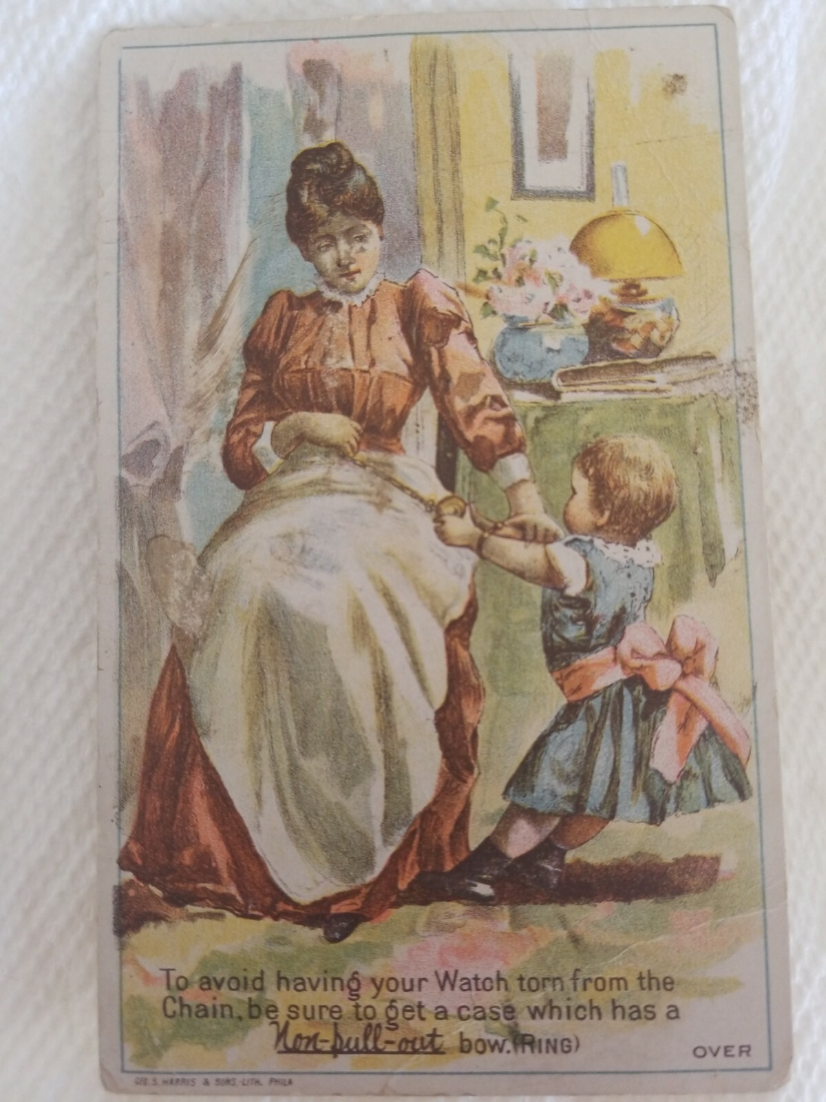 1890s Advertising Card Non Pull Out Watch Bow Milton Kohler Hagerstown MD 1890s Advertising Card Non Pull Out Watch Bow Milton Kohler Hagerstown MD
