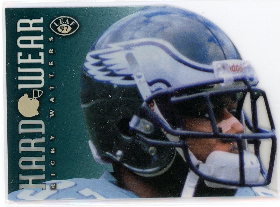 1997 Leaf Rickey Watters Hardwear Acetate Die Cut Insert #12 #/3500 Eagles 1997 Leaf Rickey Watters Hardwear Acetate Die Cut Insert #12 #/3500 Eagles
