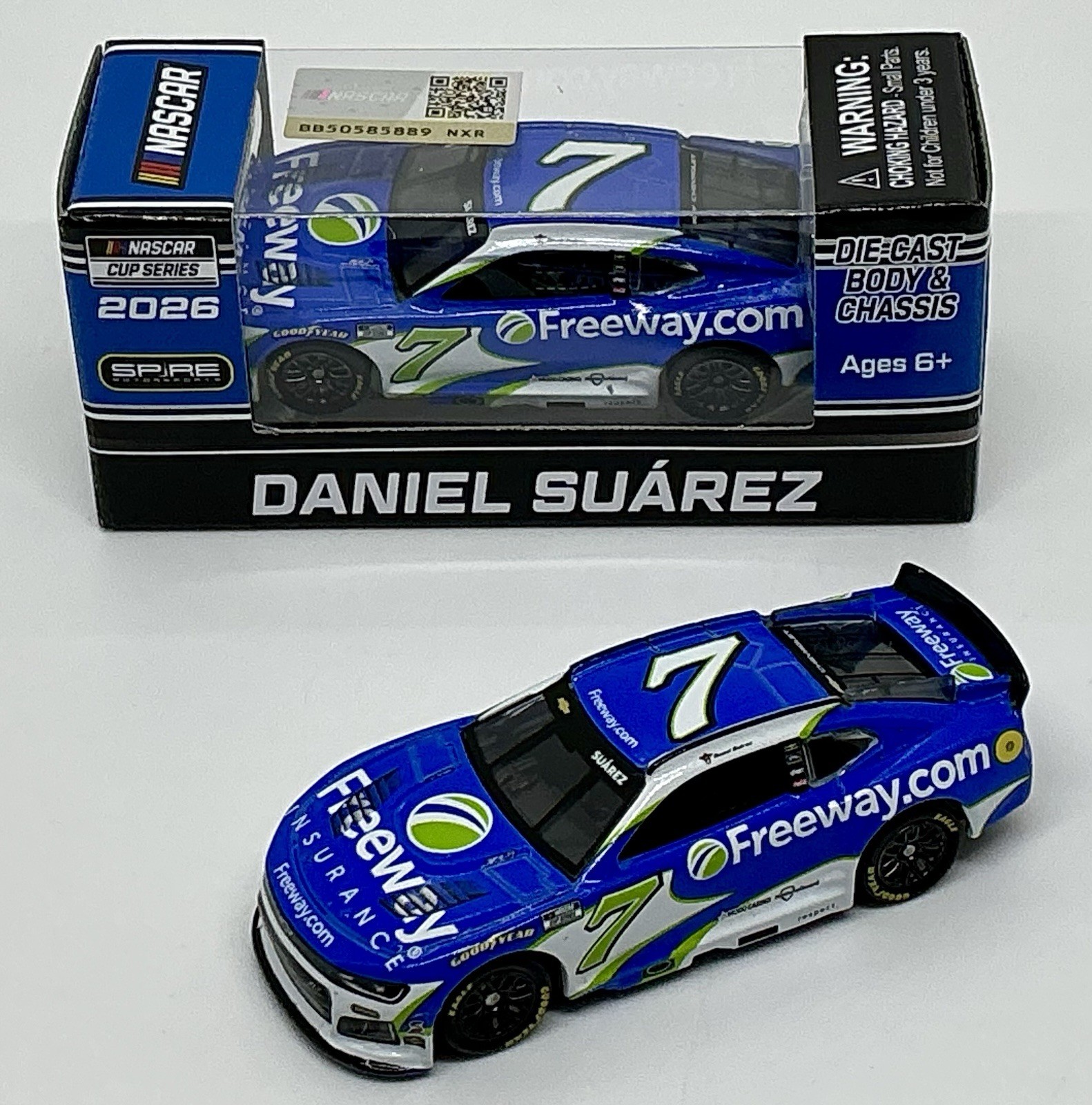 2026 1/64 #7 Daniel Suarez “Freeway Insurance ”Chevrolet Limited Ed. SD Shipping