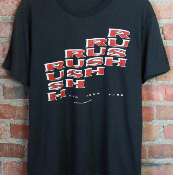 Vintage 1987 Rush Hold Your Fire T-Shirt Vintage 1987 Rush Hold Your Fire T-Shirt