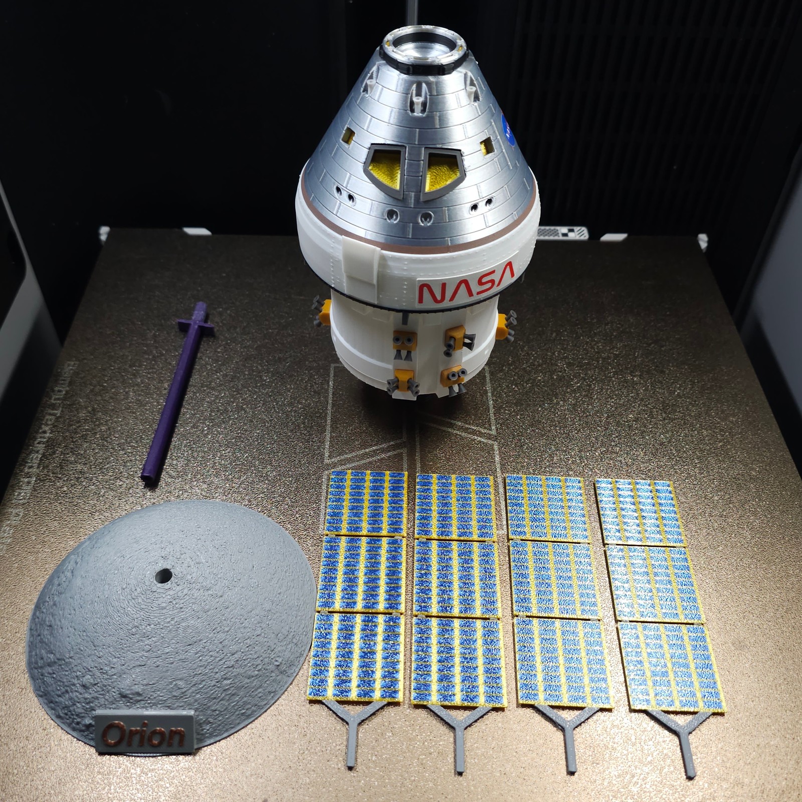 1/48 US NASA Artemis Orion MPCV Spacecraft 3D Printed Finished Model Painted