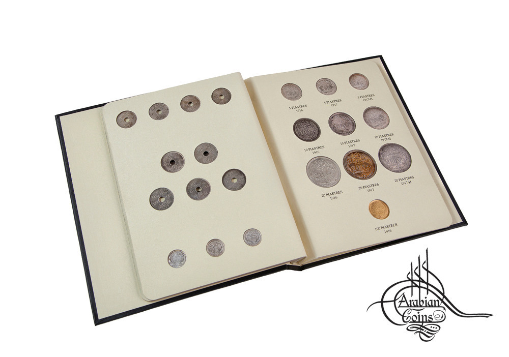Egypt 1916-1920 Coin Album inc. 1917 Sultanate under Hussein Kamel & Fuad