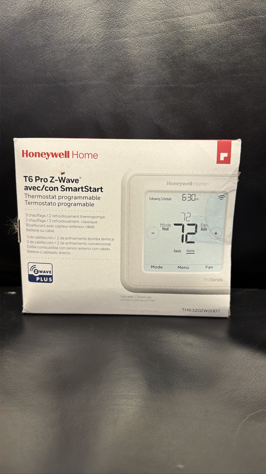 Honeywell Home T6 Pro Series Z-Wave Plus Smart Programmable Thermostat Honeywell Home T6 Pro Series Z-Wave Plus Smart Programmable Thermostat