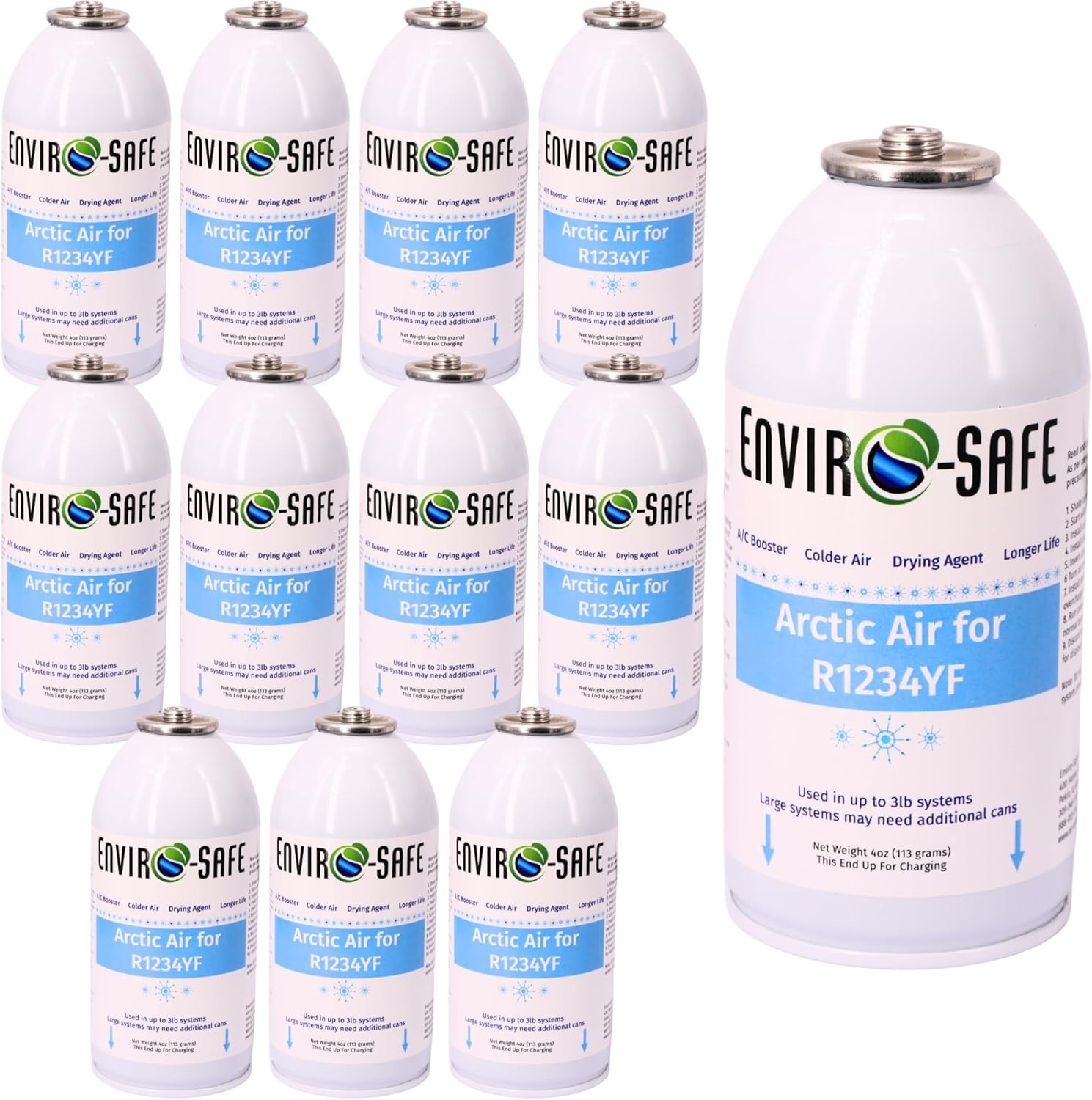 ENVIRO-SAFE Arctic Air for R1234YF Systems (12 Cans Only)