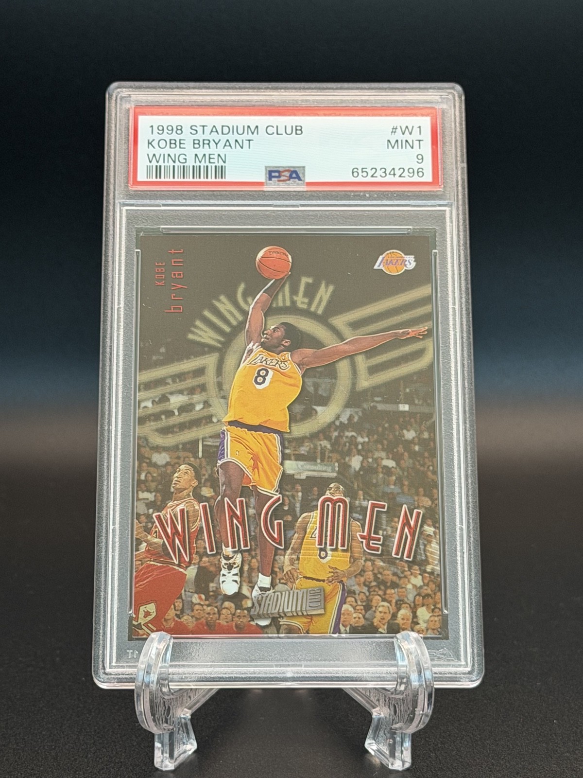 1998-99 Topps Stadium Club - Wing Men Kobe Bryant #W1 PSA 9 Low Pop 1998-99 Topps Stadium Club - Wing Men Kobe Bryant #W1 PSA 9 Low Pop