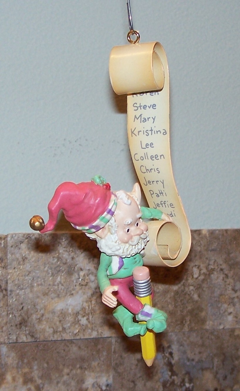 1990 Enesco Wee Trimmers Twittles Christmas Tree Ornament 566551 w/ Box, Fourth 1990 Enesco Wee Trimmers Twittles Christmas Tree Ornament 566551 w/ Box, Fourth