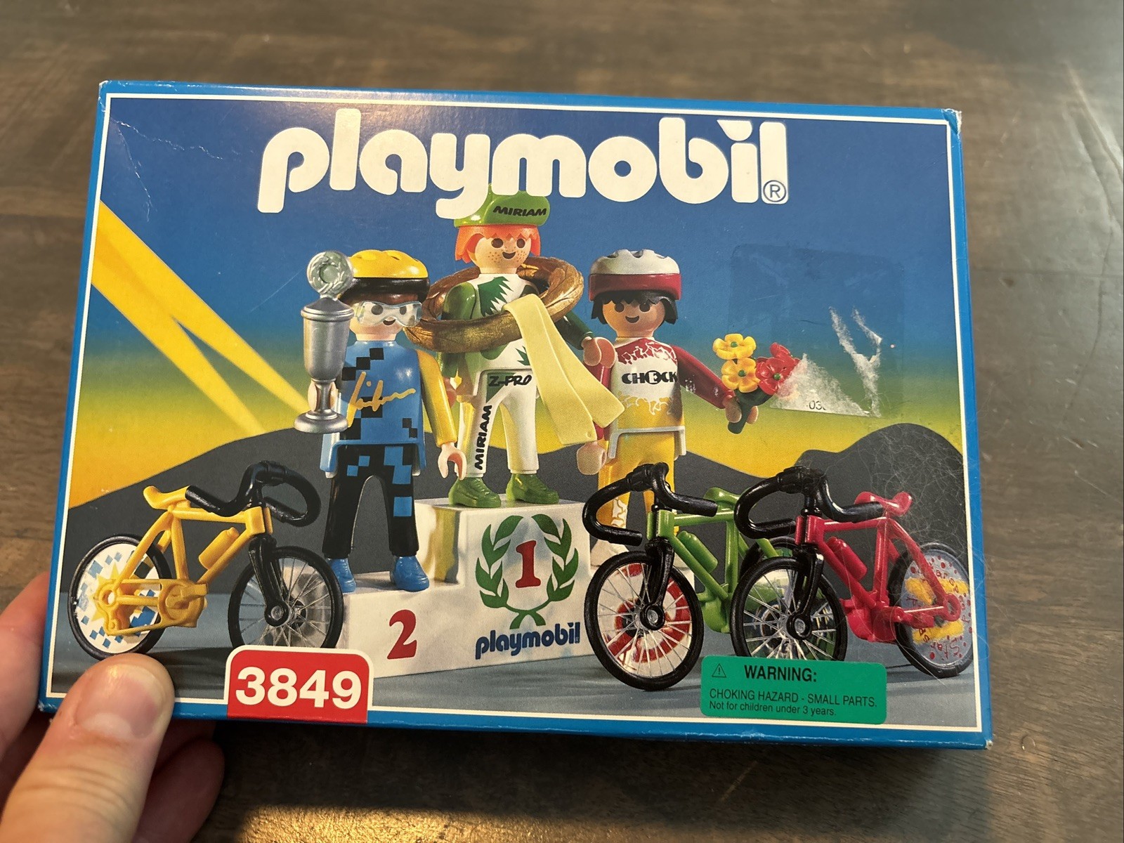 Retired Playmobil set #3849, the 1995/96 Tour de France Bicycle Race/Podium RARE Retired Playmobil set #3849, the 1995/96 Tour de France Bicycle Race/Podium RARE