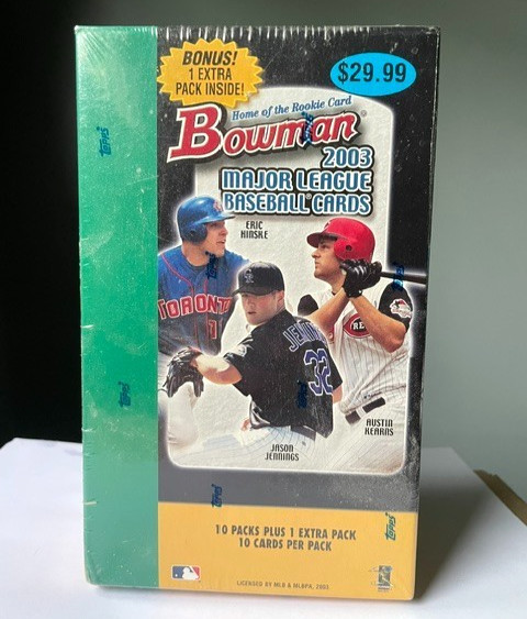 2003 Bowman Major League Baseball Sealed Box- 11 Packs 2003 Bowman Major League Baseball Sealed Box- 11 Packs