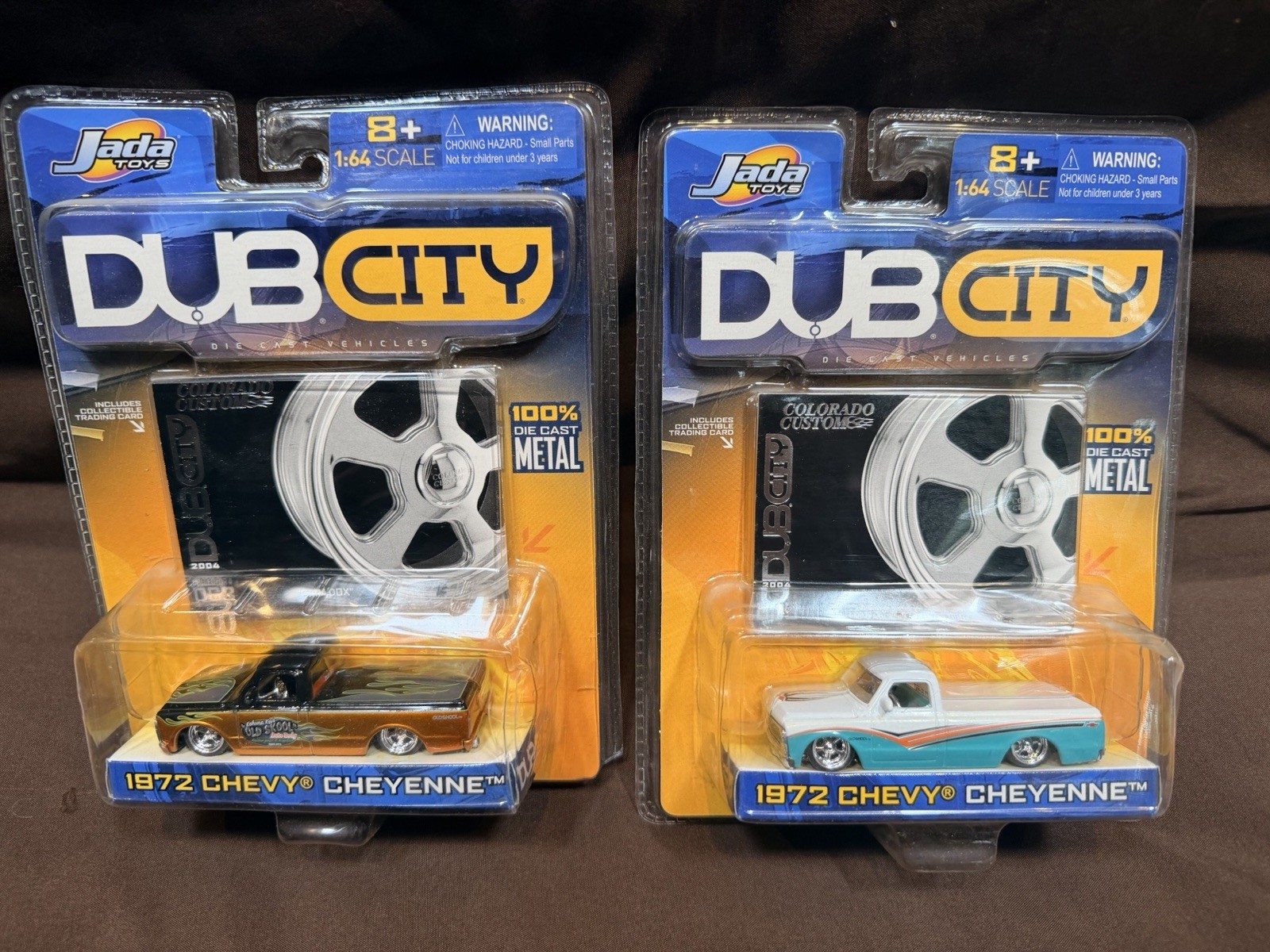 Jada Toys 1972 Chevy Cheyenne Pickup Dub City Set Of 2 Jada Toys 1972 Chevy Cheyenne Pickup Dub City Set Of 2