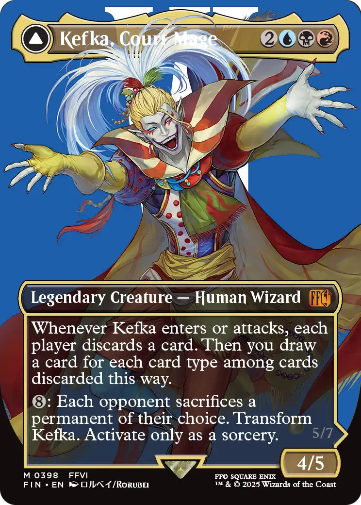 x1 Kefka, Court Mage // Kefka, Ruler of Ruin FIN MTG 398 BORDERLESS MYTHIC 1x x1 Kefka, Court Mage // Kefka, Ruler of Ruin FIN MTG 398 BORDERLESS MYTHIC 1x