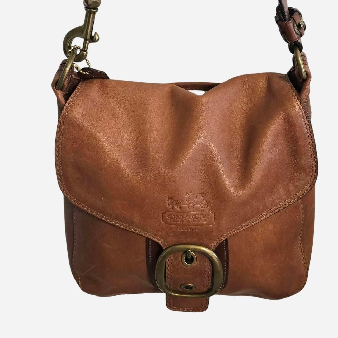 Coach Bleecker Legacy Cognac Tattersall Shouler Bag Coach Bleecker Legacy Cognac Tattersall Shouler Bag