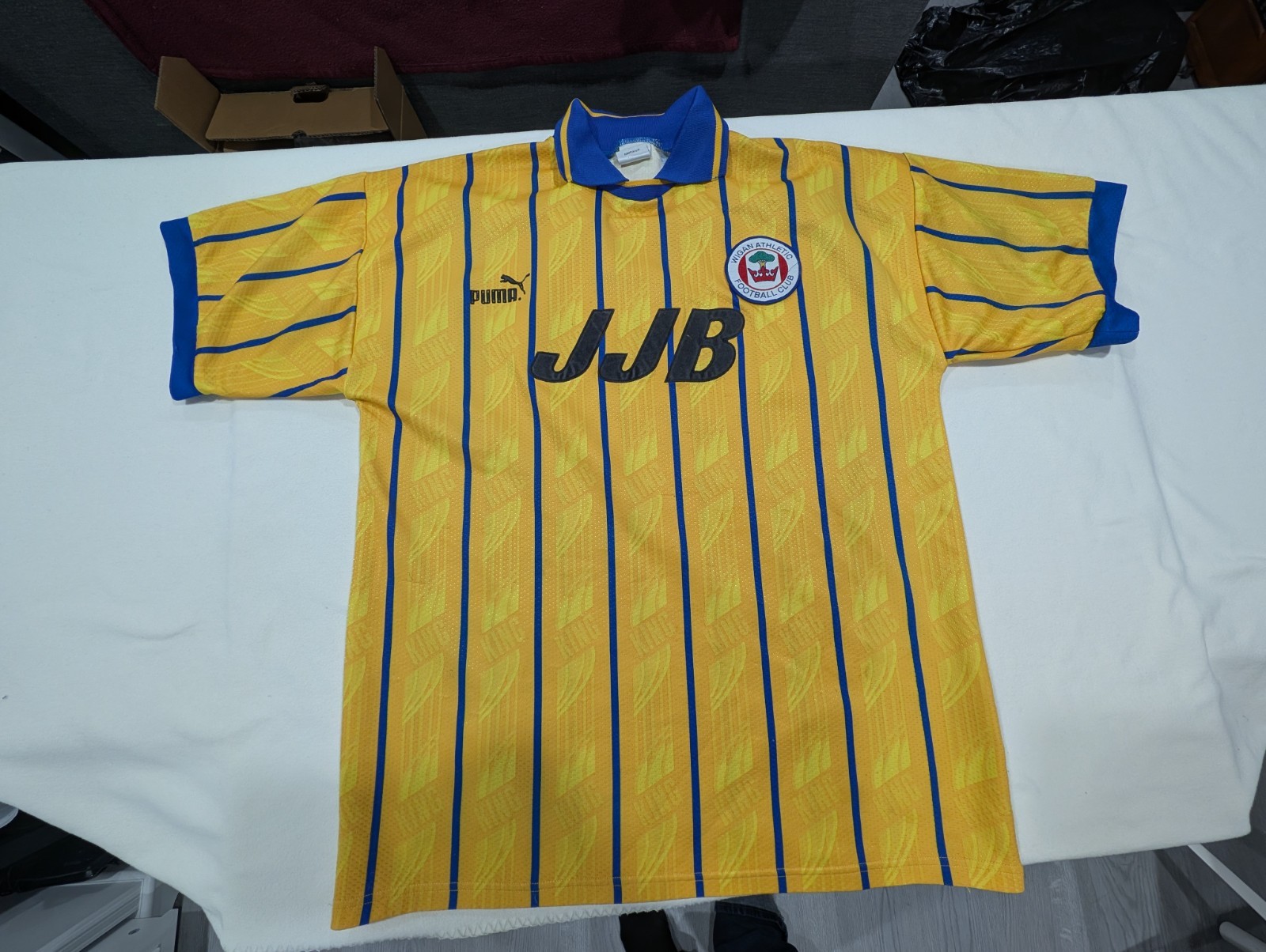 Vintage Wigan Athletic 1995–98 away football jersey Vintage Wigan Athletic 1995–98 away football jersey