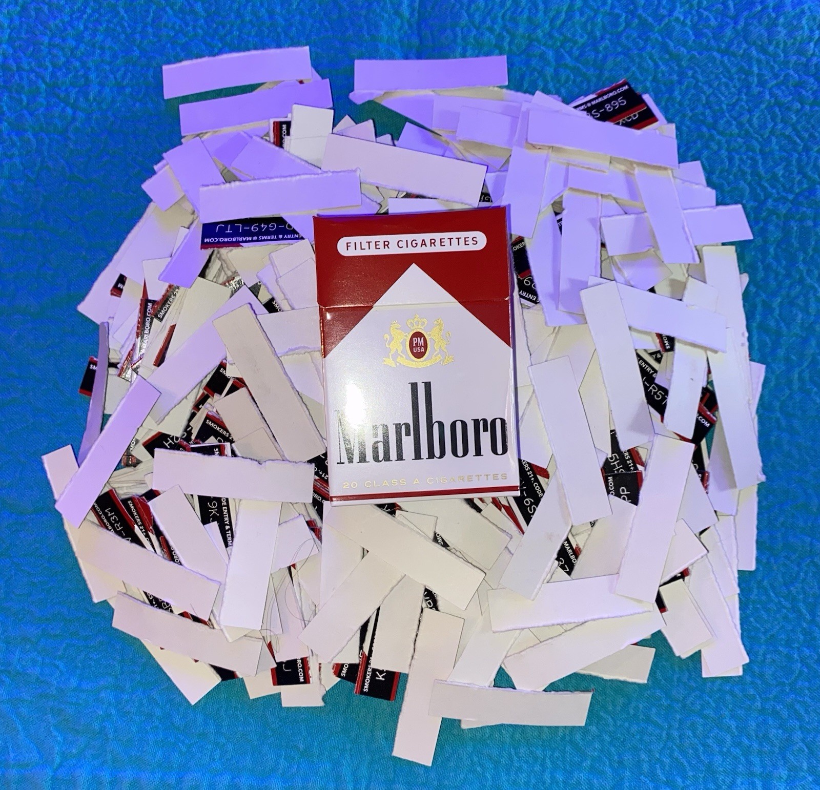 750 Collectible Marlboro Pack Inserts - Unused (75000 Total) - GENUINE