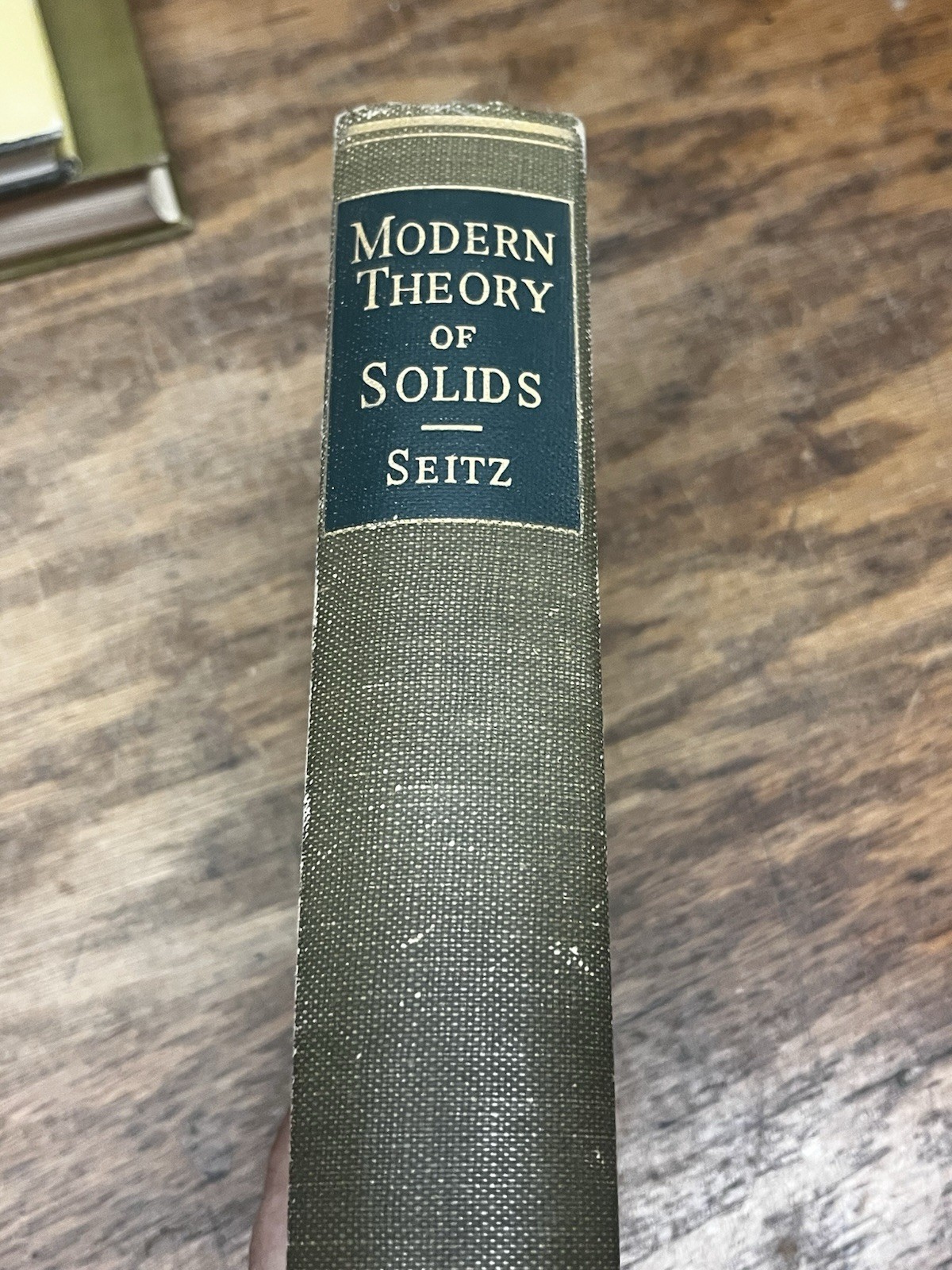 VTG 1940 Modern Theory Of Solids by Seitz HC 1st Edition