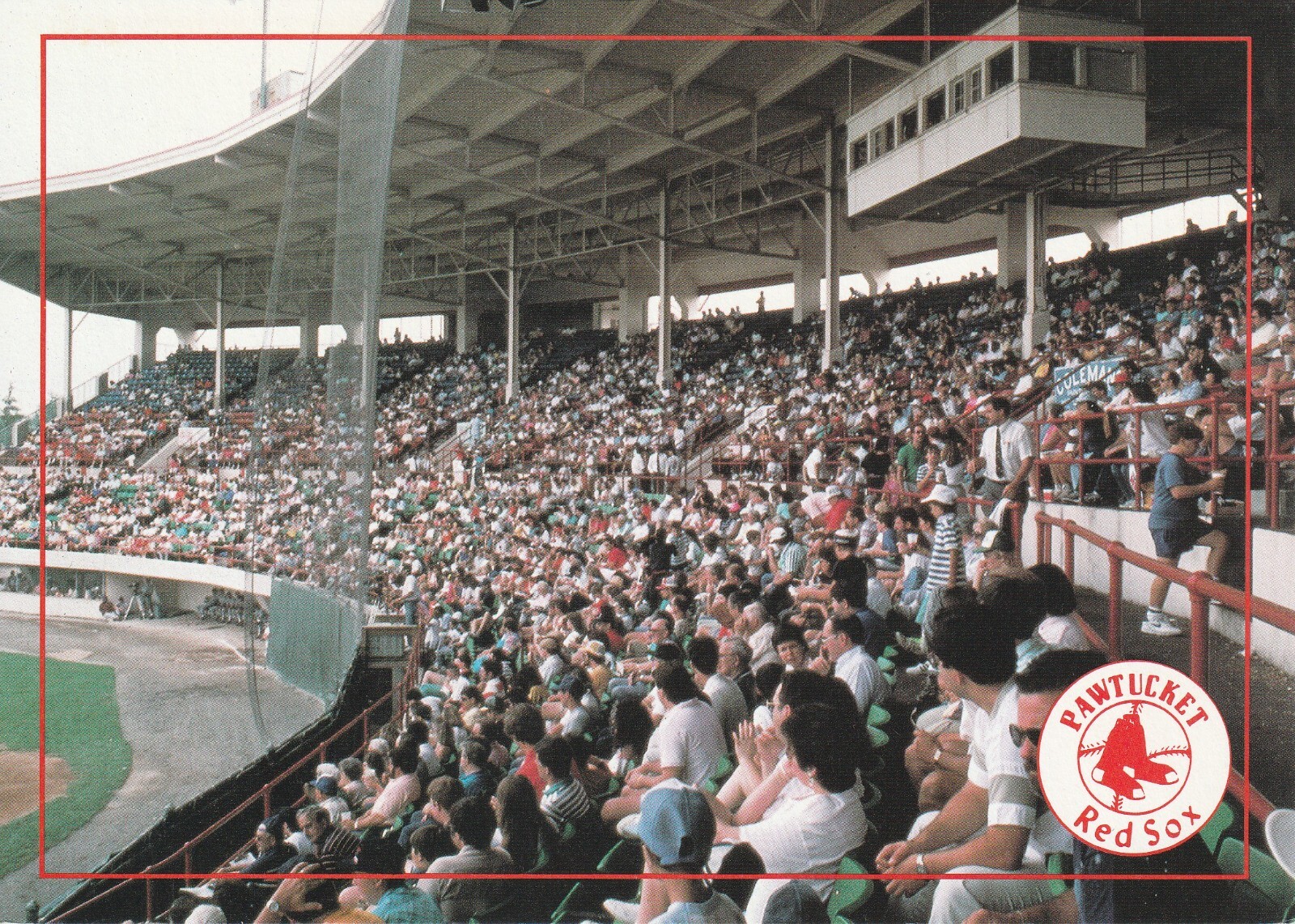 Scarce 5x7 Pawtucket Red Sox Historic McCoy Stadium Jumbo Postcard #1