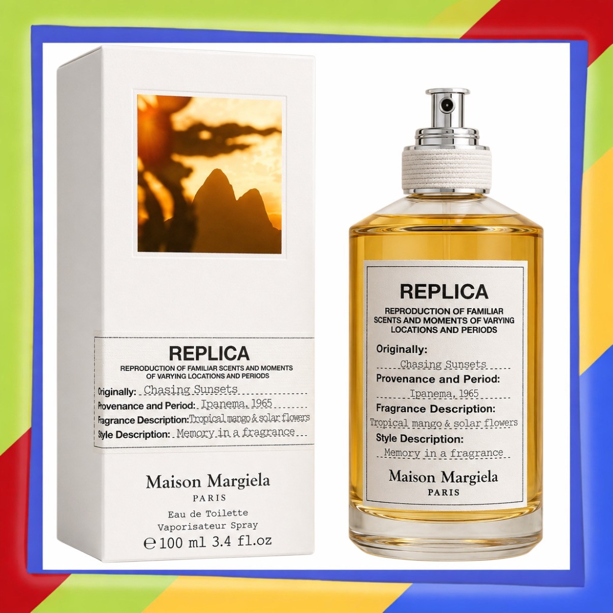 Maison Martin Margiela - Chasing Sunsets - EDP - 3.4oz - NIB - FACTORY SEALED Maison Martin Margiela - Chasing Sunsets - EDP - 3.4oz - NIB - FACTORY SEALED