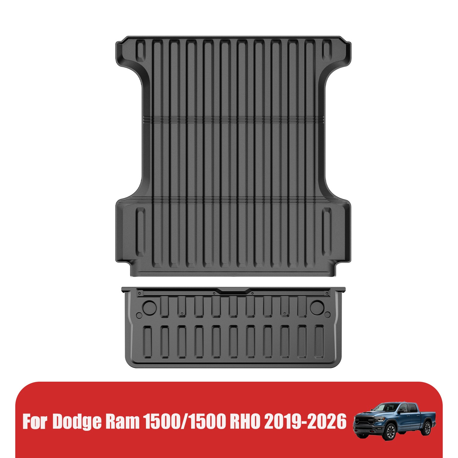 AIZDLBB Car 5.7FT Truck Bed Mat&Tailgate Liner For 2019-2026 Ram 1500/1500 RHO