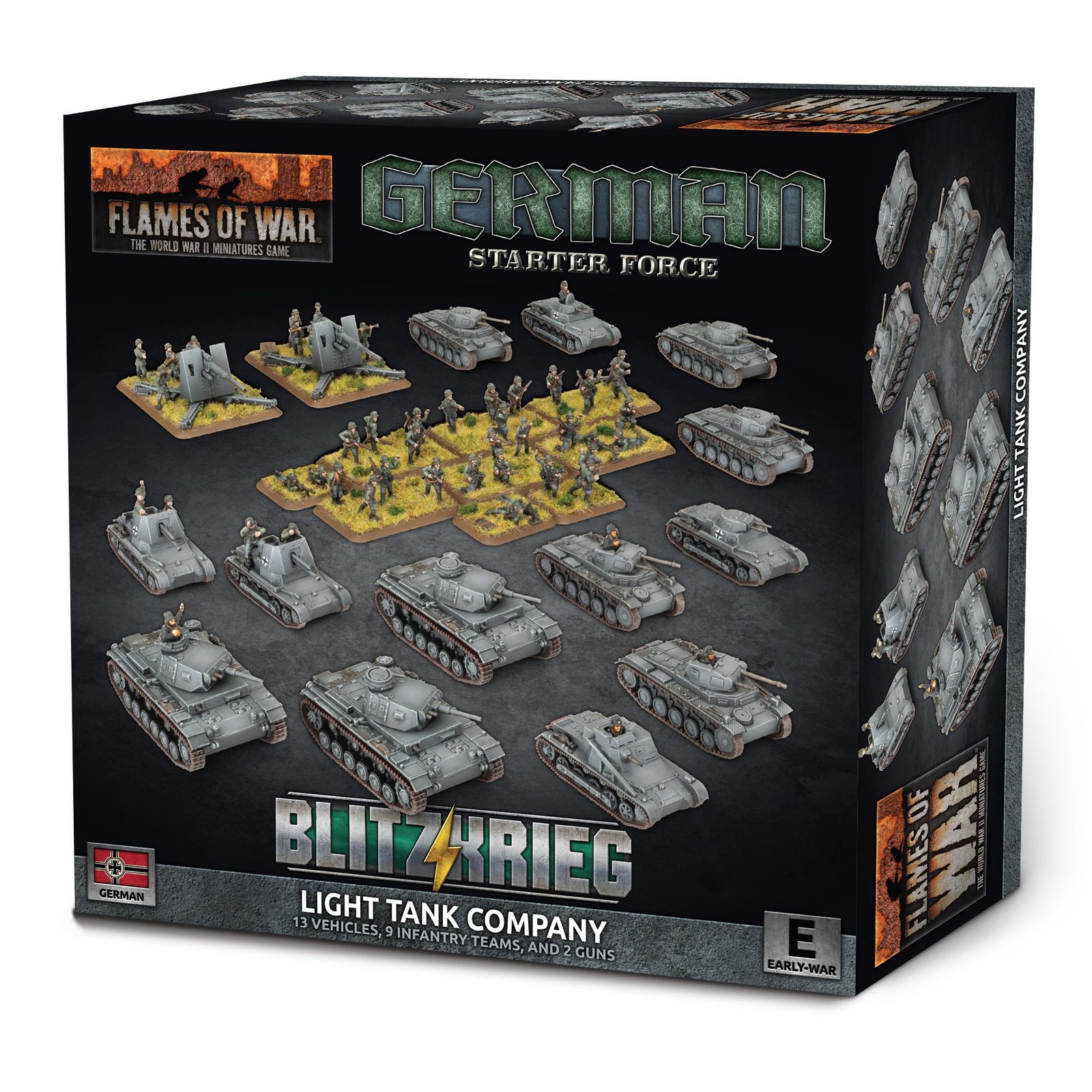 Flames of War GEAB29 German Light Tank Company Plastic Gaming Miniatures Flames of War GEAB29 German Light Tank Company Plastic Gaming Miniatures
