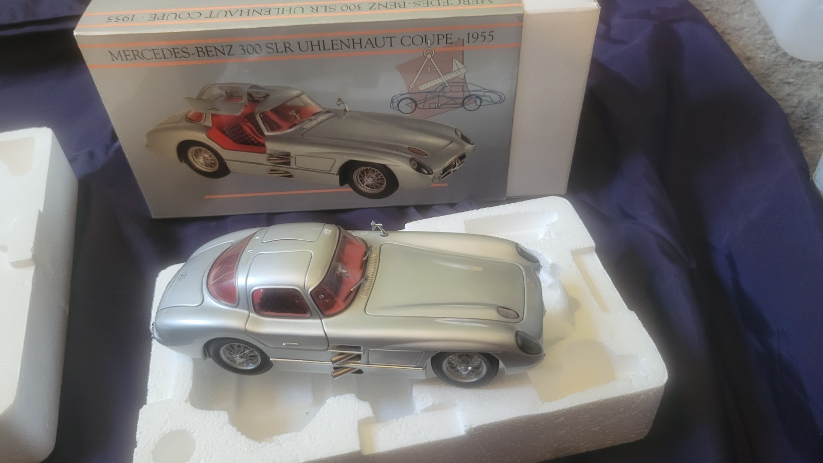 PAUL\'S MODEL ART  1955 MERCEDES BENZ 300 SLR Uhlenhaut Coupe Broken Door W/box