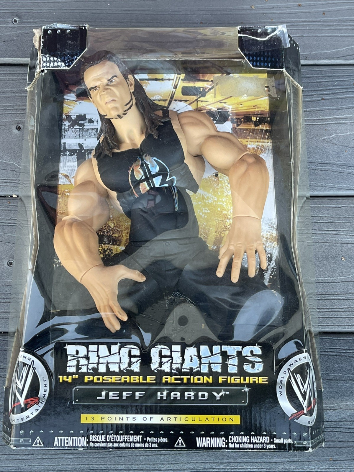 WWE Jeff Hardy Ring Giants Series 12 14” Figure JAKKS Pacific 2008 Boxed