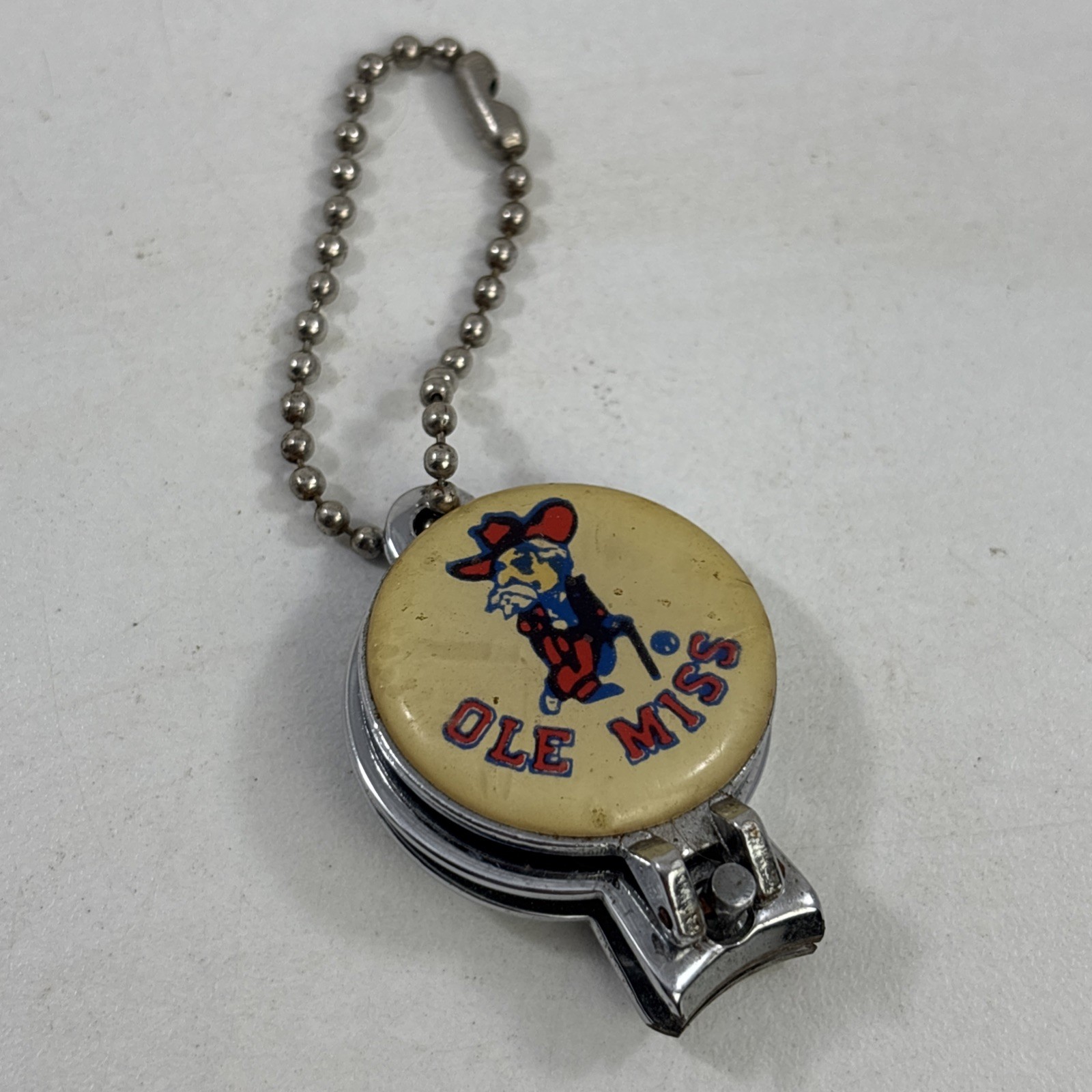 Vintage OLE MISS Rebels Keychain Nail Clippers with COLONEL REB - Rare Vintage OLE MISS Rebels Keychain Nail Clippers with COLONEL REB - Rare