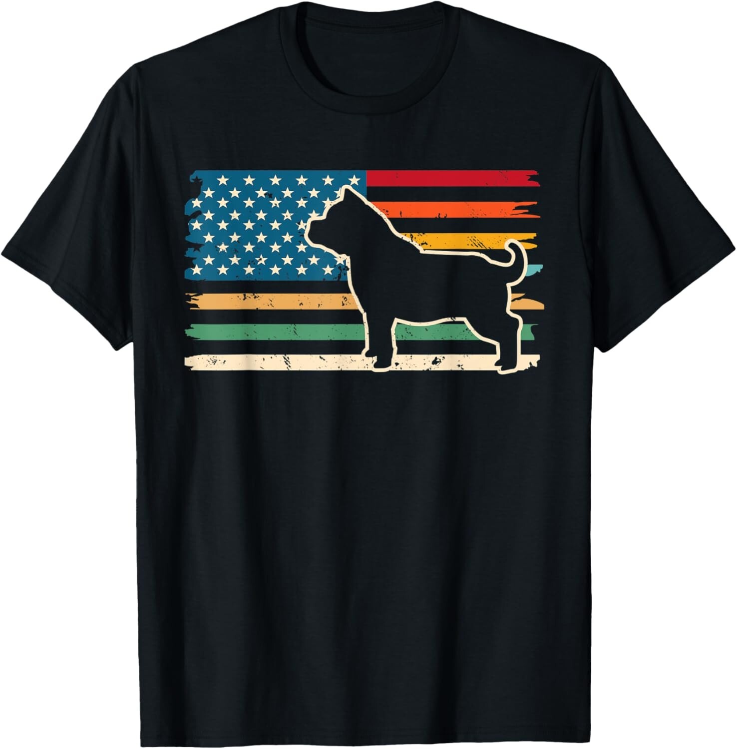 Bully pits dog or pitbull RETRO vintage american flag Gift Unisex T-Shirt Bully pits dog or pitbull RETRO vintage american flag Gift Unisex T-Shirt