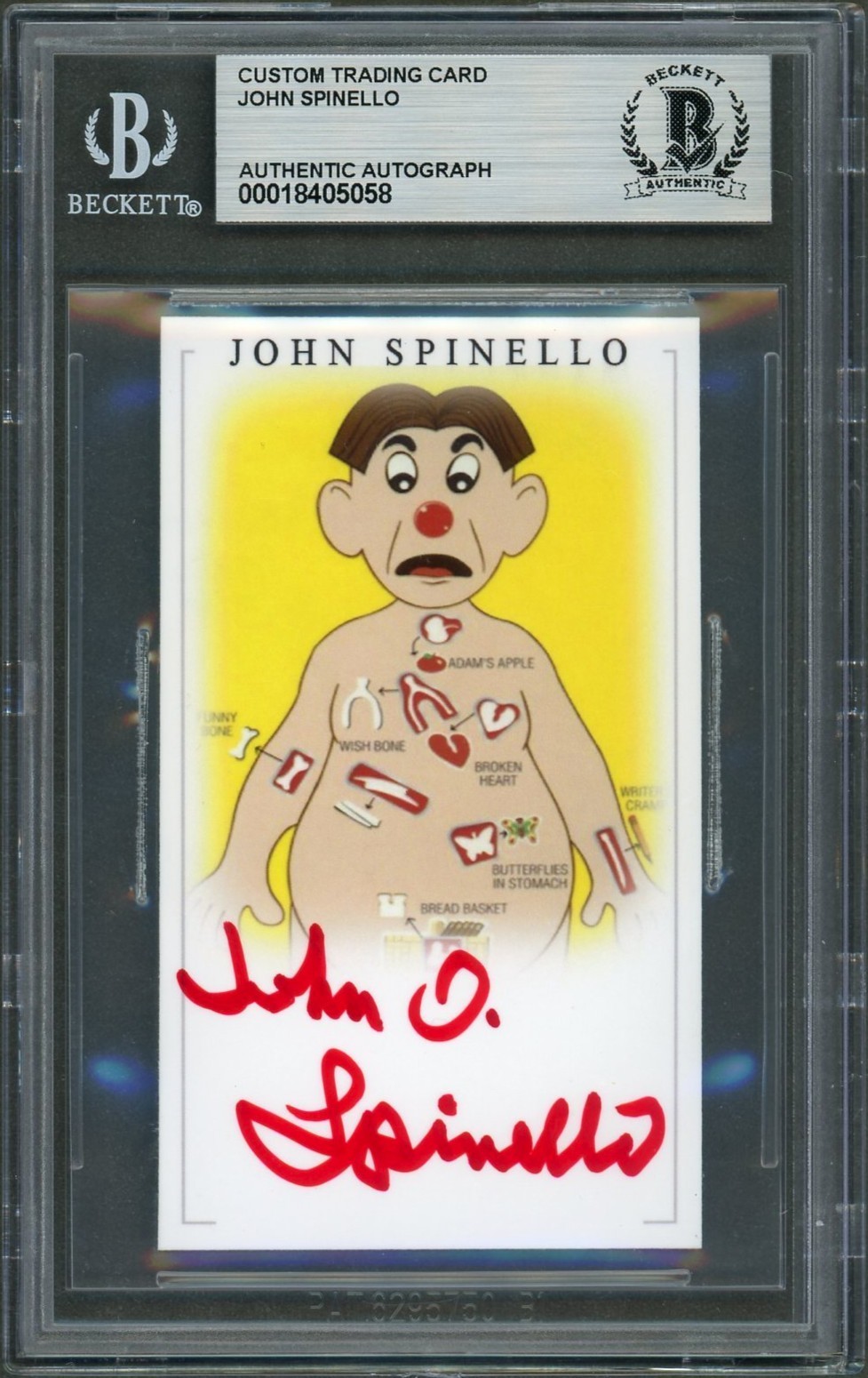 John Spinello SIGNED Creator Operation Game PCB Card Auto Beckett BAS Rare John Spinello SIGNED Creator Operation Game PCB Card Auto Beckett BAS Rare