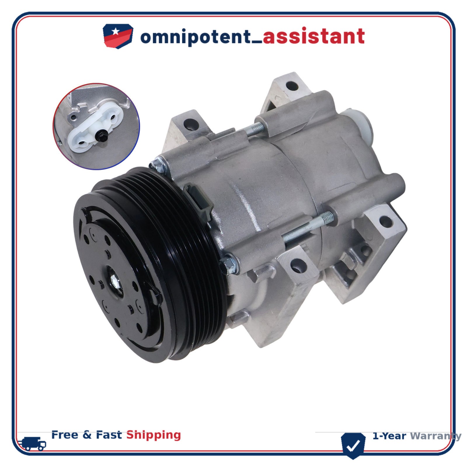 AC Compressor YCC-493 For 2001-2007 Ford Taurus Ranger