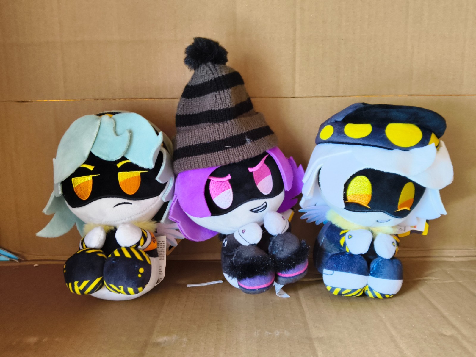 Set Of 3 Pieces 8 Incehs Plush Authentic Murder Drones Uzi Lil Fellas Glitch NWT
