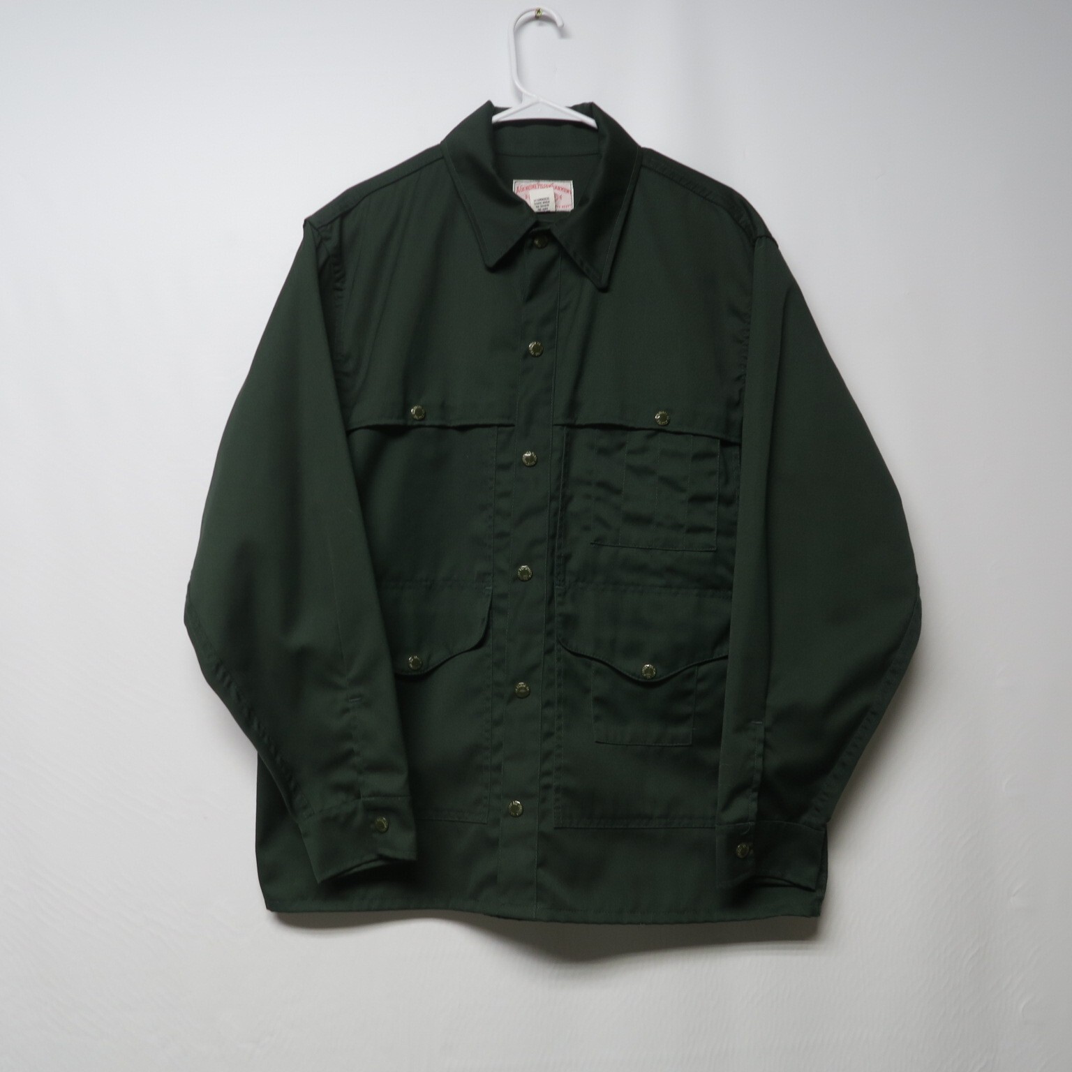 CC Filson Polyster Cotton Cloth Forest Service Green Cruiser Jacket 44 Lot 340 L