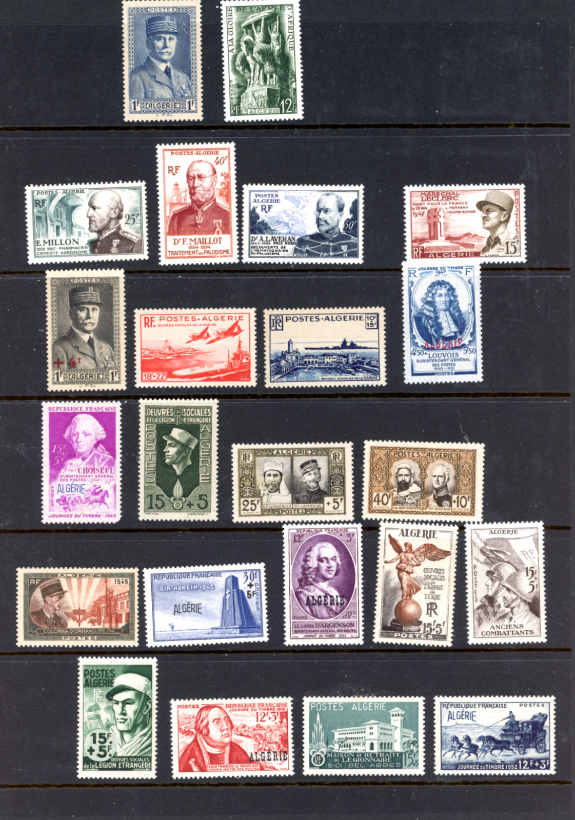 FRENCH ALGERIA--Lot of 23 Different Stamps FRENCH ALGERIA--Lot of 23 Different Stamps