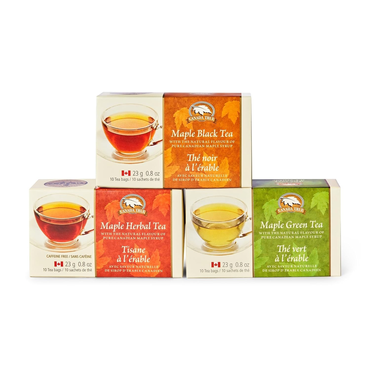 Canada True Maple Green Tea Bags 3 Pack Organic Canadian Tea 23g - 