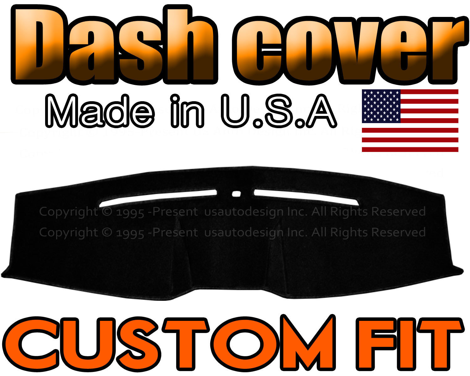 fits 2005-2009  FORD MUSTANG  DASH COVER MAT DASHBOARD  PAD MADE IN USA / BLACK