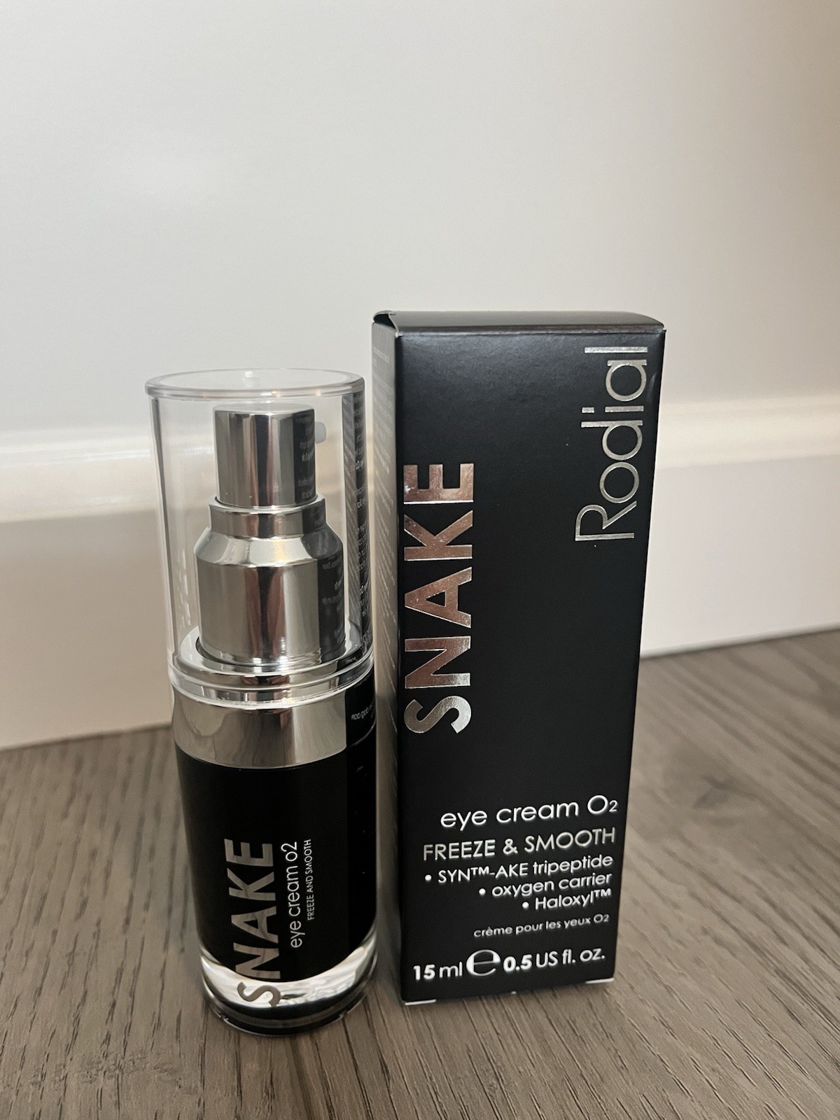 Rodial Snake Eye Cream O2 Tripeptide Oxygen Haloxyl Anti-Aging Full Size NIB