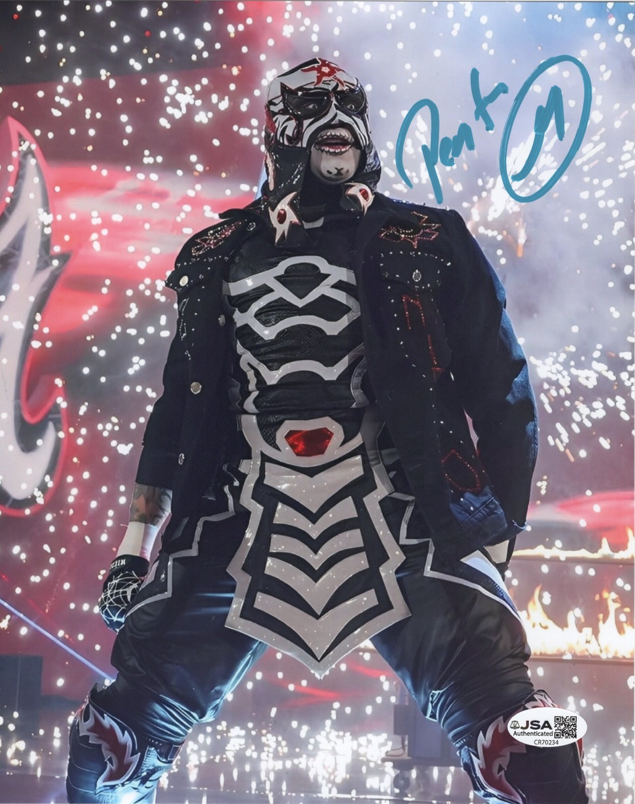 Penta WWE AEW Signed Autograph 8X10 Photo #5 w/ JSA COA