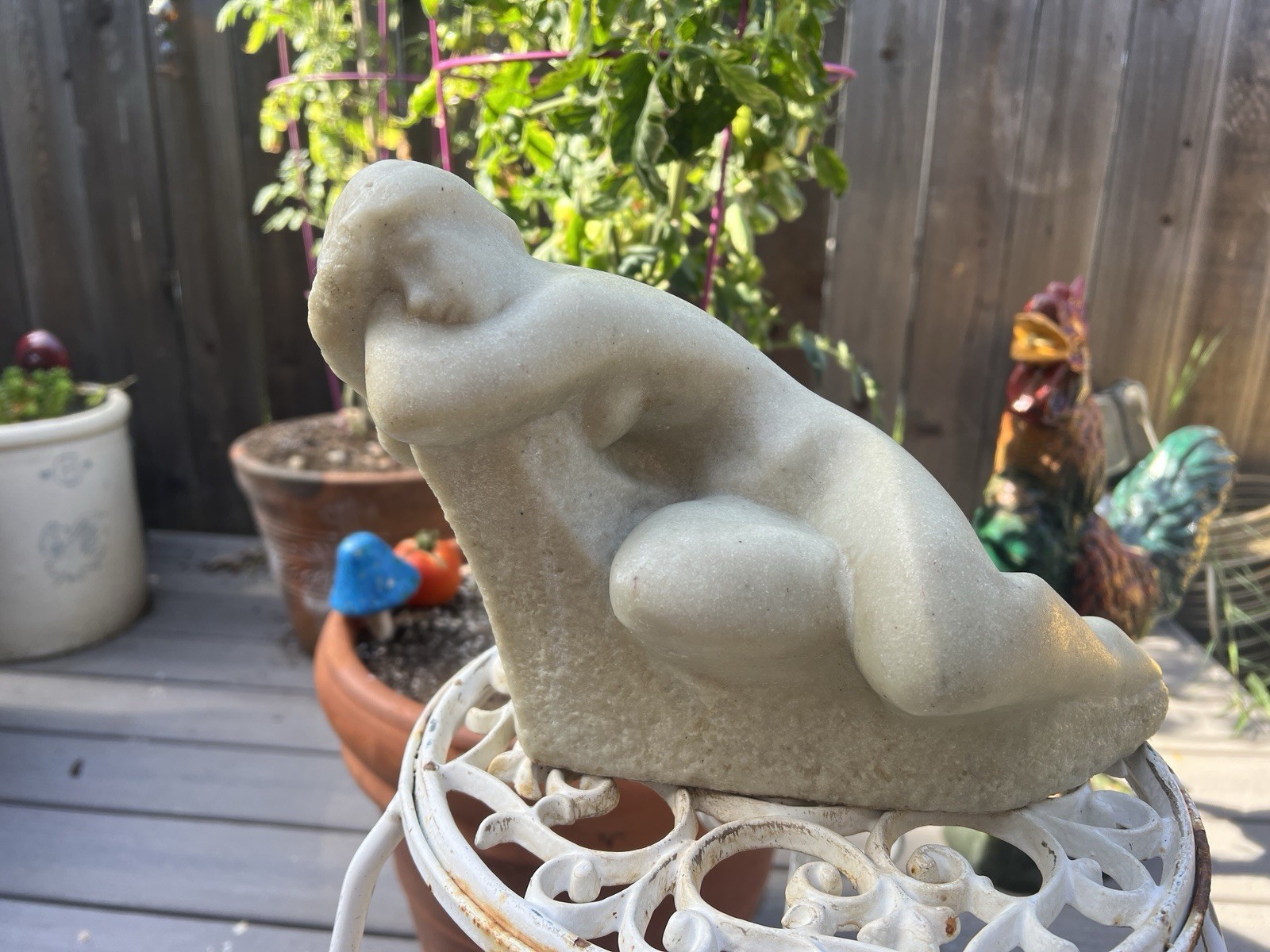 1960s Vincent Gilinsky THE DREAMER Marble Composite Cast Stone Sculpture 1960s Vincent Gilinsky THE DREAMER Marble Composite Cast Stone Sculpture