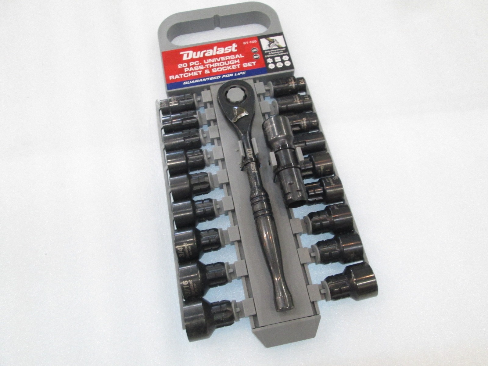 Duralast (61-105) 20PC Universal Ratchet and Socket Set