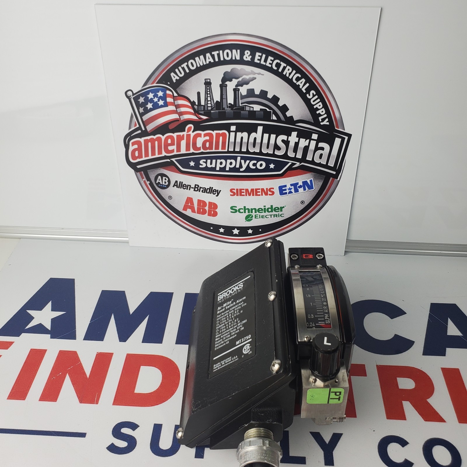 Brooks MT3750 Ar-Mite Low Flow Armored Flowmeter w/Reed Switch Alarm 1600PSI