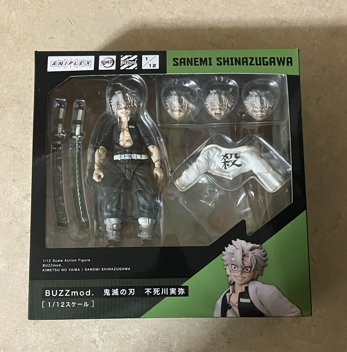 Aniplex Buzzmod Sanemi Shinazugawa Demon Slayer Action Figure. (U.S. seller) Aniplex Buzzmod Sanemi Shinazugawa Demon Slayer Action Figure. (U.S. seller)