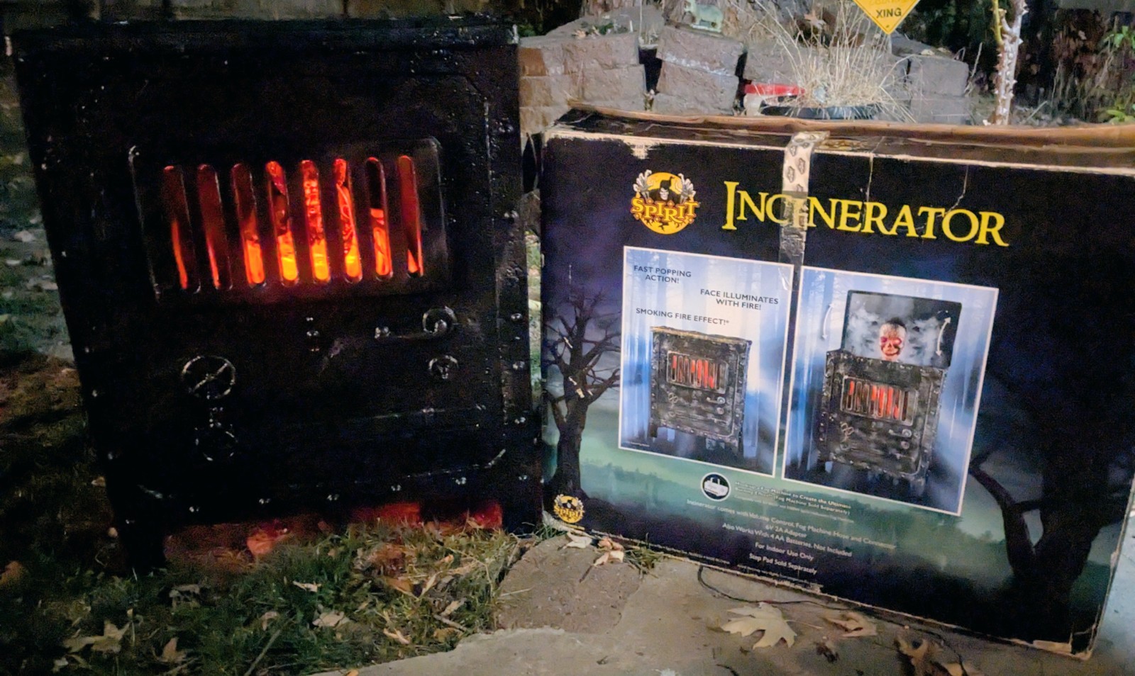 Spirit Halloween Incinerator Animatronic READ..PARTS OR REPAIR PARTIALLY WORKING Spirit Halloween Incinerator Animatronic READ..PARTS OR REPAIR PARTIALLY WORKING