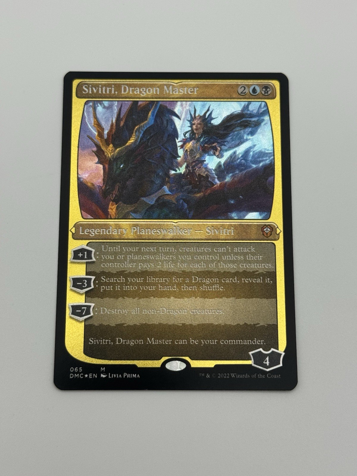 Sivitri, Dragon Master (Foil Etched) (NM) Commander Dominaria United Magic MTG Sivitri, Dragon Master (Foil Etched) (NM) Commander Dominaria United Magic MTG