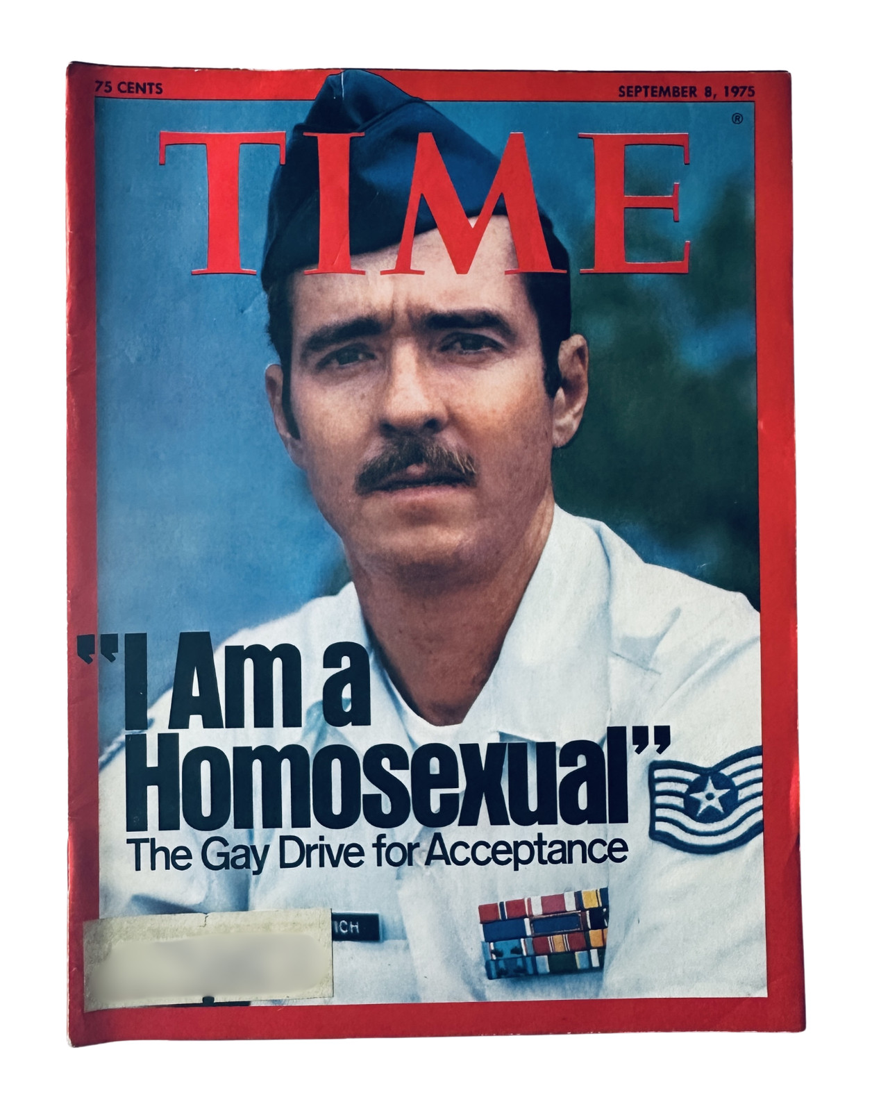 Time Magazine September 8, 1975 Magazine Leonard Matlovich Cover Story