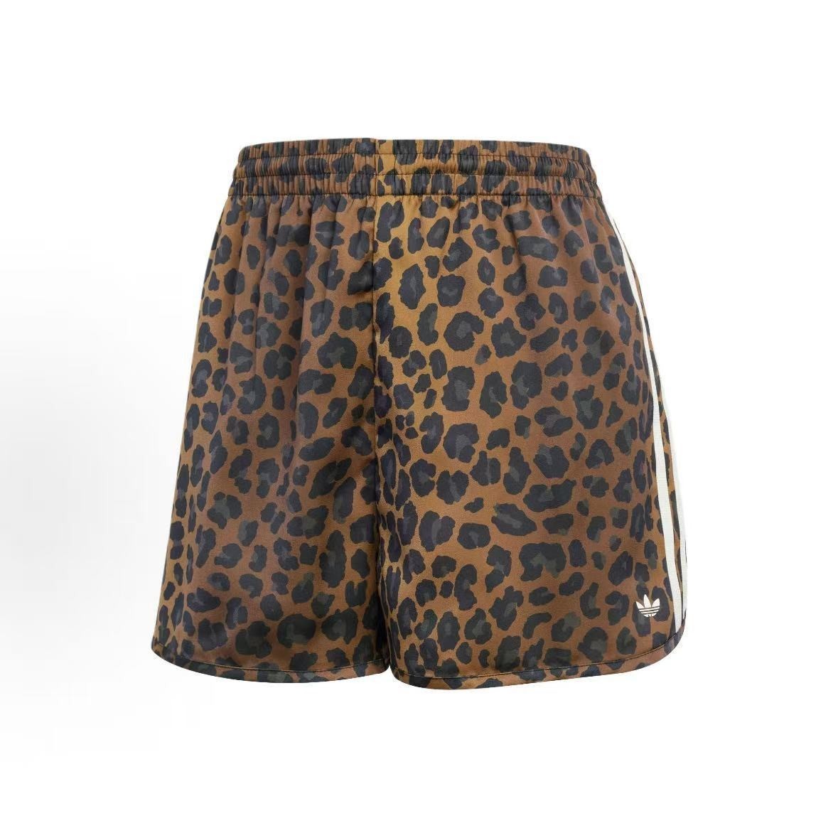 Adidas Originals Women's Leopard Satin Shorts KA2673 BNWT