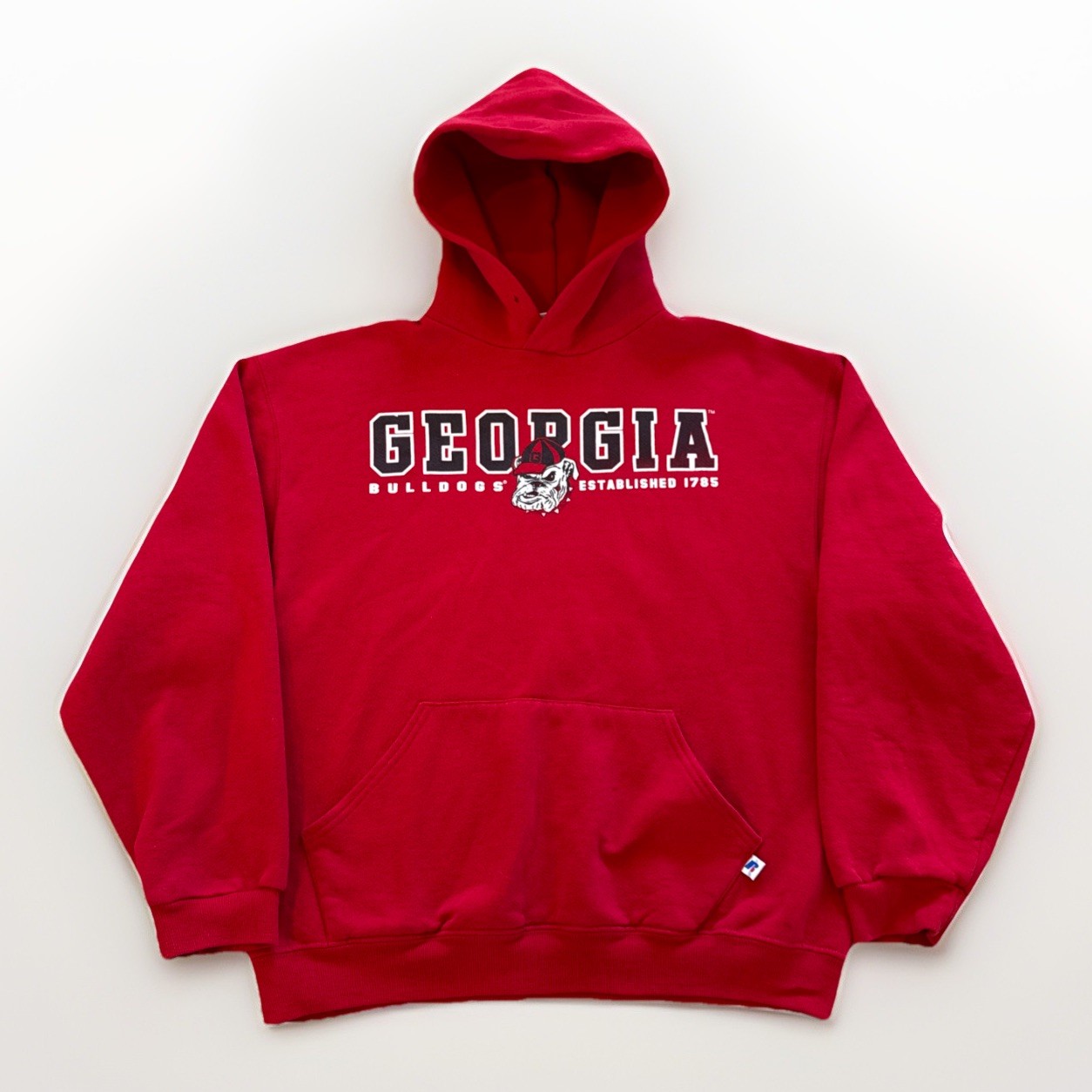 Vintage Georgia Bulldogs Hoodie Mens M Red Fleece Sweatshirt Russell Athletic Vintage Georgia Bulldogs Hoodie Mens M Red Fleece Sweatshirt Russell Athletic