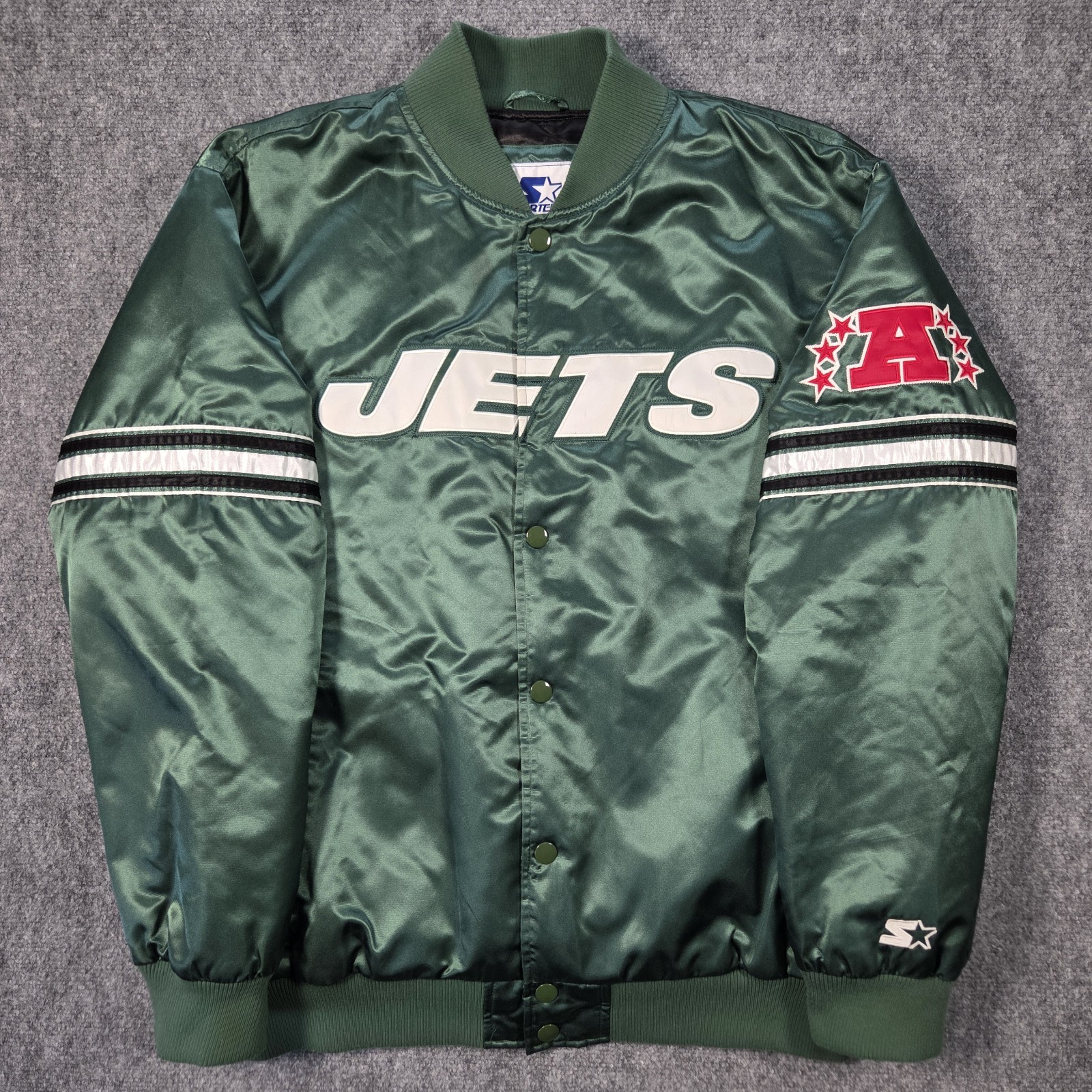 Vintage Starter New York Jets Satin Bomber Jacket Men’s XXL Green NFL Football Vintage Starter New York Jets Satin Bomber Jacket Men’s XXL Green NFL Football