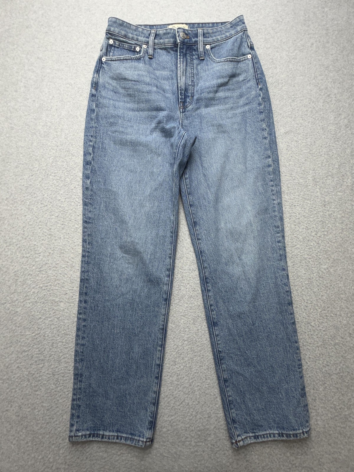 Madewell Curvy Perfect Vintage Straight Jean Womens 28 Blue Med Wash High Rise Madewell Curvy Perfect Vintage Straight Jean Womens 28 Blue Med Wash High Rise