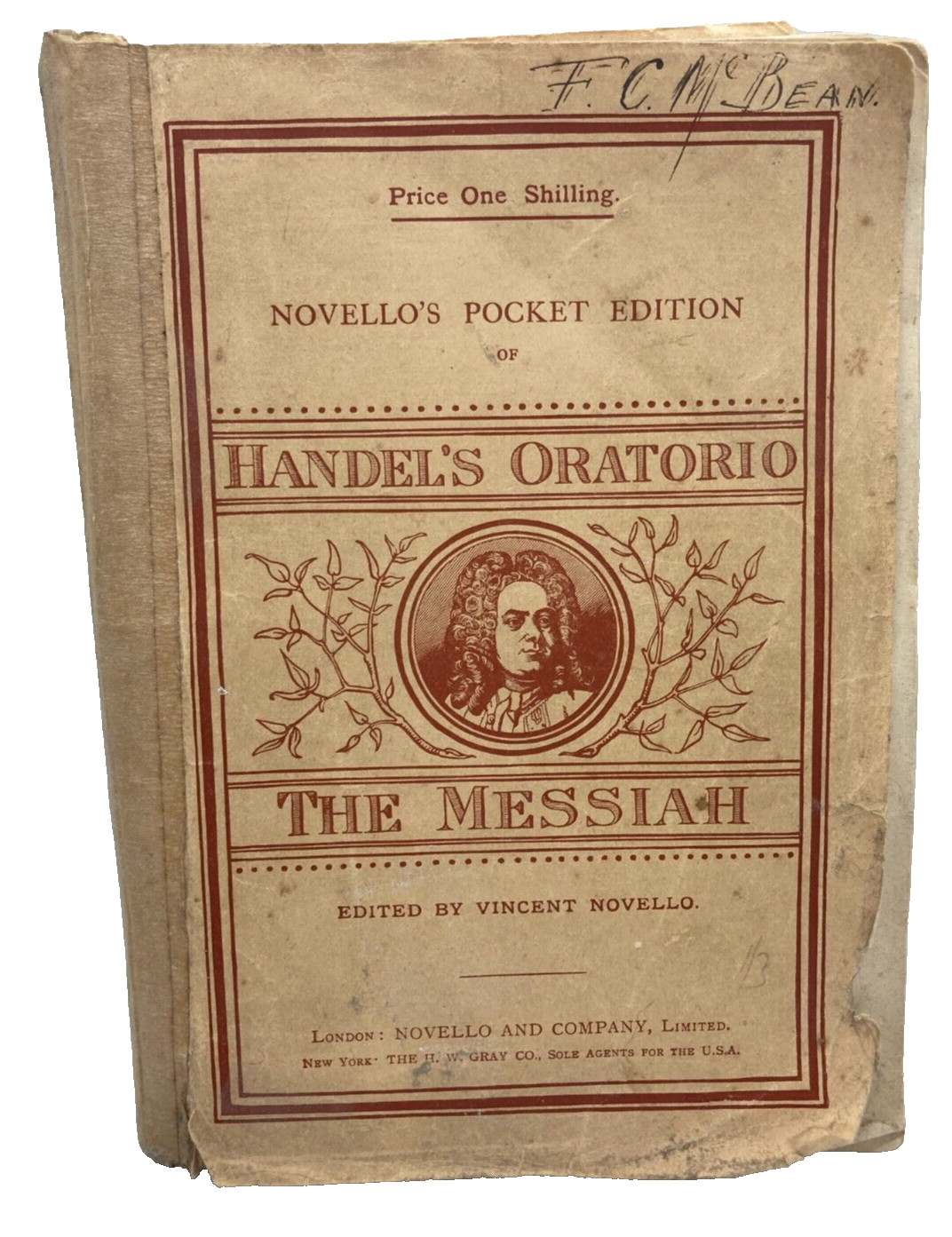 Handel's Oratorio: The Messiah (1943) Novello's Pocket Edition Vintage Paperback Handel's Oratorio: The Messiah (1943) Novello's Pocket Edition Vintage Paperback